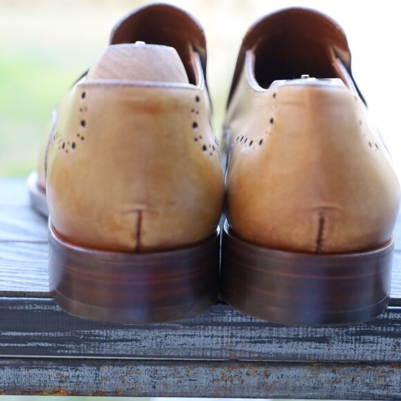 Allen Edmonds Lucca 8.5-D Brown Mens Dress Shoes - Picture 3 of 14